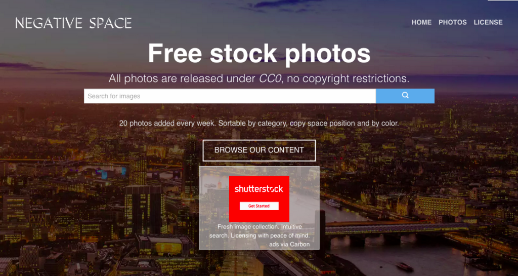 Free stock photos - search by copy space